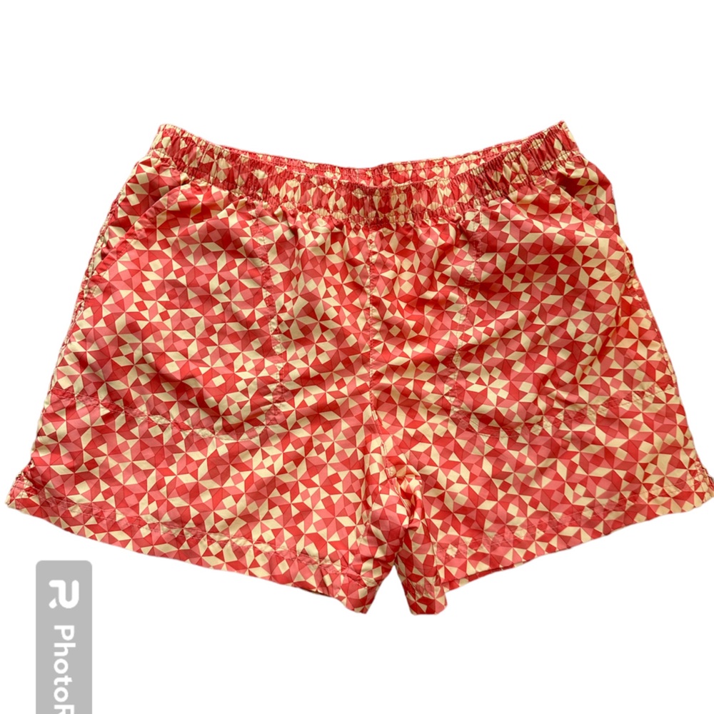 Perfect Columbia Orange Patterned Shorts